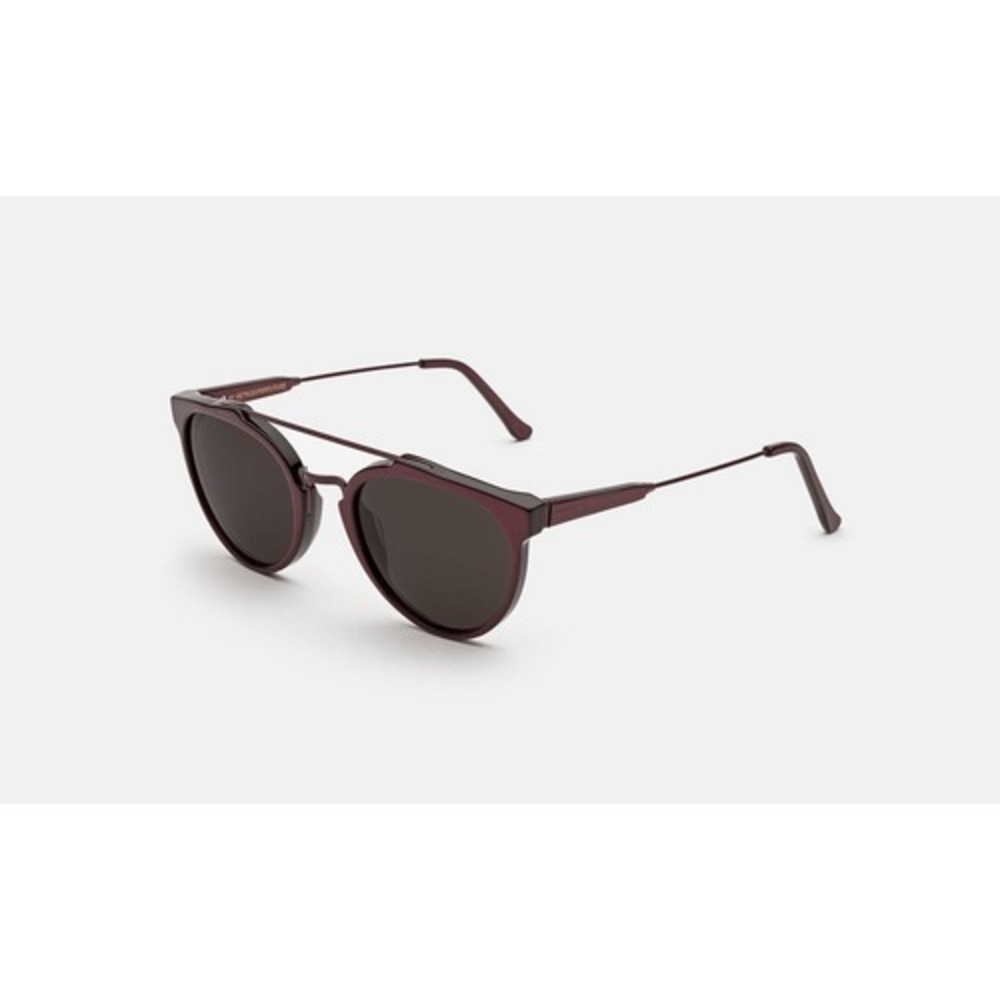 Retrosuperfuture Sunglasses Women Burgundy Double‎ Bridge Italian Retro Modern